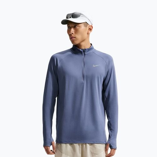 Felpa da corsa uomo Nike Stride 1/4 Zip Dri-Fit diffused blue