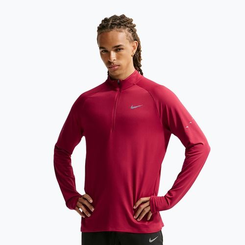 Felpa da corsa uomo Nike Stride 1/4 Zip Dri-Fit tough red