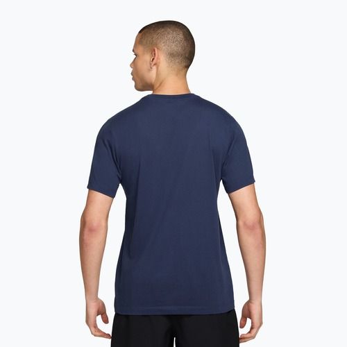Maglia da corsa da uomo Nike Dri-Fit Running T-Shirt midnight navy/light current blue
