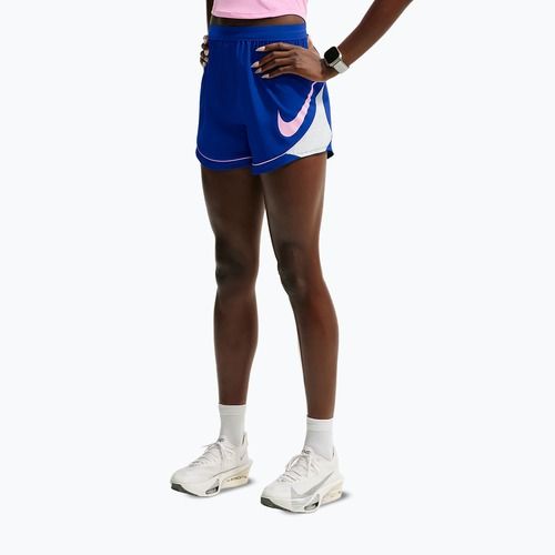 Pantaloncini da corsa da donna Nike Tempo Dri-Fit Unlined old royal/football grey/pink rise