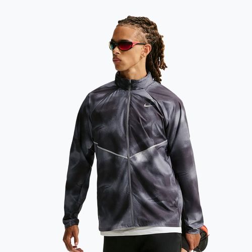 Giacca da corsa da uomo Nike Miler black/smoke grey