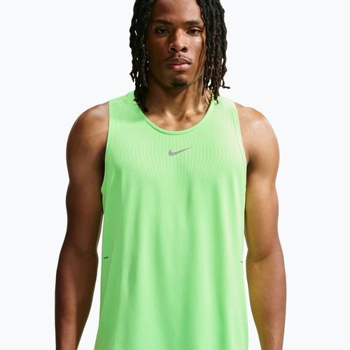 Maglia da corsa da uomo Nike Stride volt/light silver