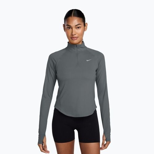 Felpa da corsa donna Nike Tempo Dri-Fit 1/4 Zip cool grey