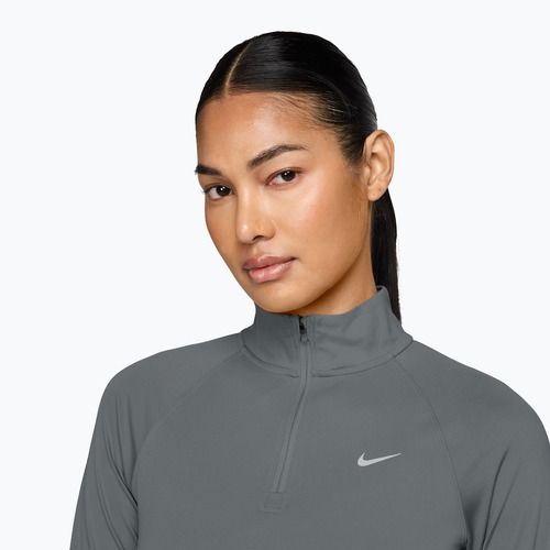 Felpa da corsa donna Nike Tempo Dri-Fit 1/4 Zip cool grey