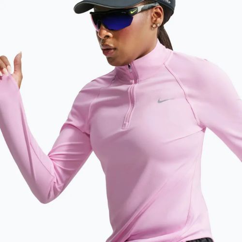 Felpa da corsa donna Nike Tempo Dri-Fit 1/4 Zip pink rise