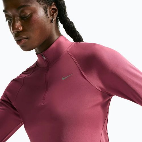 Felpa da corsa donna Nike Tempo Dri-Fit 1/4 Zip pink smoke