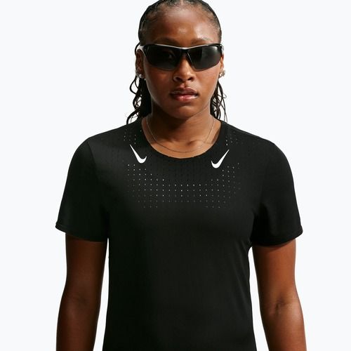 Maglia da running da donna Nike AeroSwift black/white