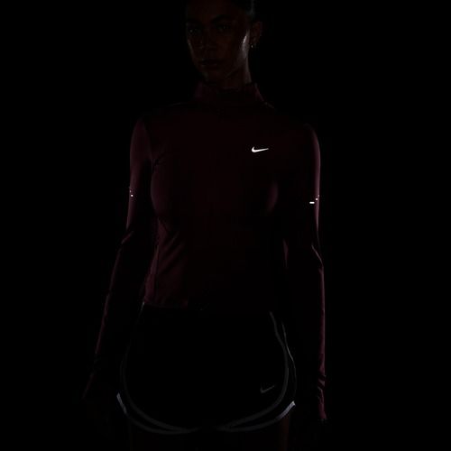 Felpa da corsa donna Nike Swift Dri-Fit Full Zip pink smoke