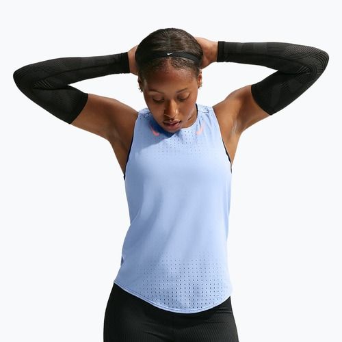 Maglia da running da donna Nike AeroSwift aluminum/atomic pink