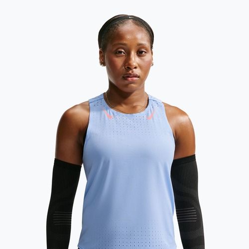 Maglia da running da donna Nike AeroSwift aluminum/atomic pink