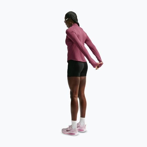 Felpa da corsa donna Nike Swift Dri-FIT UV 1/4-Zip pink smoke