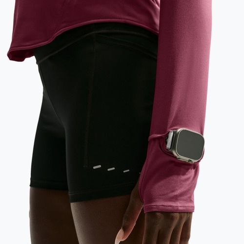 Felpa da corsa donna Nike Swift Dri-FIT UV 1/4-Zip pink smoke