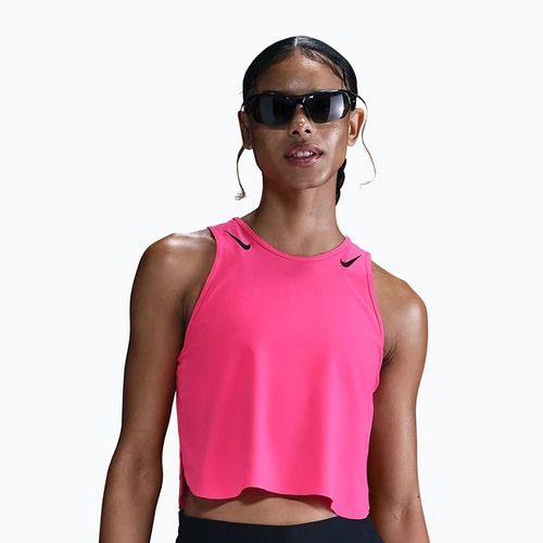 Maglia da running da donna Nike AeroSwift hyper pink/black