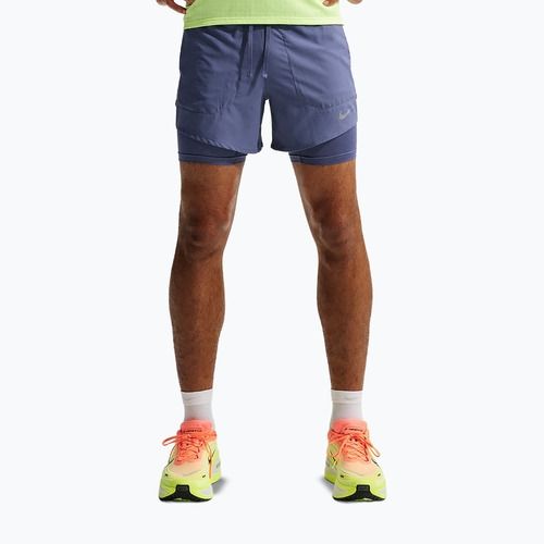 Pantaloncini da corsa da uomo Nike Stride diffused blue