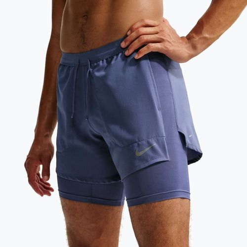 Pantaloncini da corsa da uomo Nike Stride diffused blue