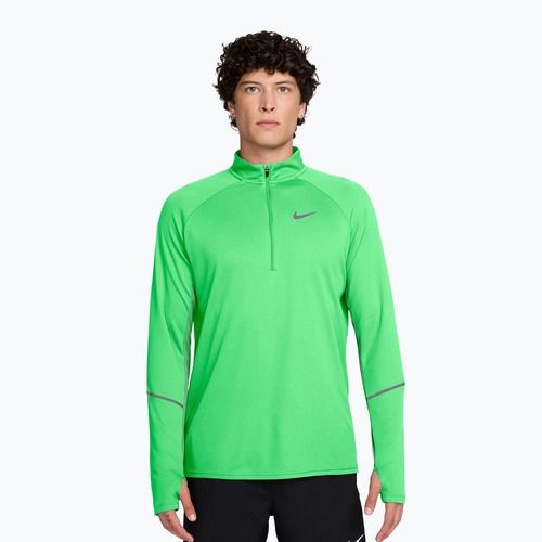 Felpa da corsa uomo Nike Miler Dri-Fit UV 1/2 Zip illusion green