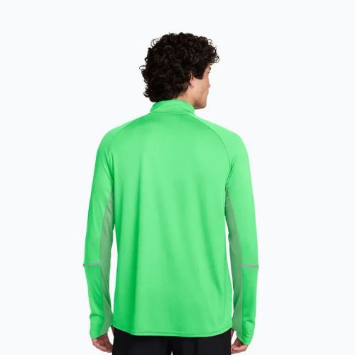 Felpa da corsa uomo Nike Miler Dri-Fit UV 1/2 Zip illusion green
