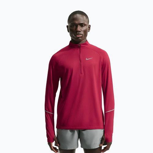 Felpa da corsa uomo Nike Miler Dri-Fit UV 1/2 Zip tough red