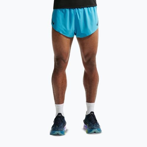 Pantaloncini da corsa da uomo Nike AeroSwift light current blue/black