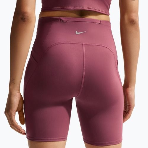 Pantaloncini da corsa da donna Nike Swift pink smoke