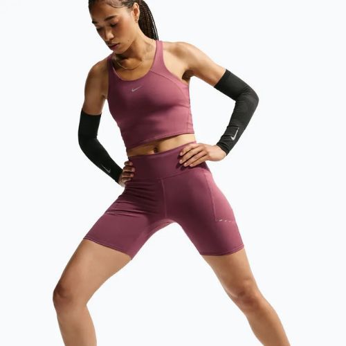 Pantaloncini da corsa da donna Nike Swift pink smoke