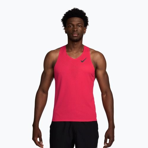 Maglia da corsa da uomo Nike AeroSwift fusion red/black