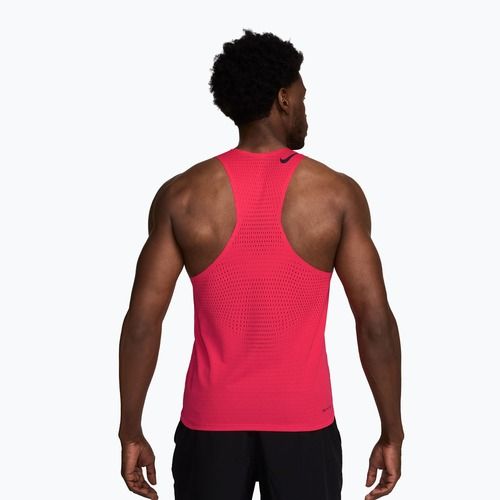 Maglia da corsa da uomo Nike AeroSwift fusion red/black