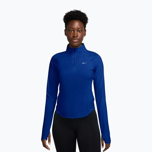 Longsleeve da running donna Nike Tempo Swoosh Run Dri-Fit 1/4-Zip old royal/pink rise