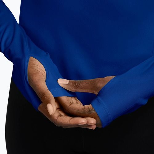 Longsleeve da running donna Nike Tempo Swoosh Run Dri-Fit 1/4-Zip old royal/pink rise