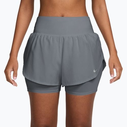 Pantaloncini da corsa da donna Nike Tempo Flow cool grey/cool grey