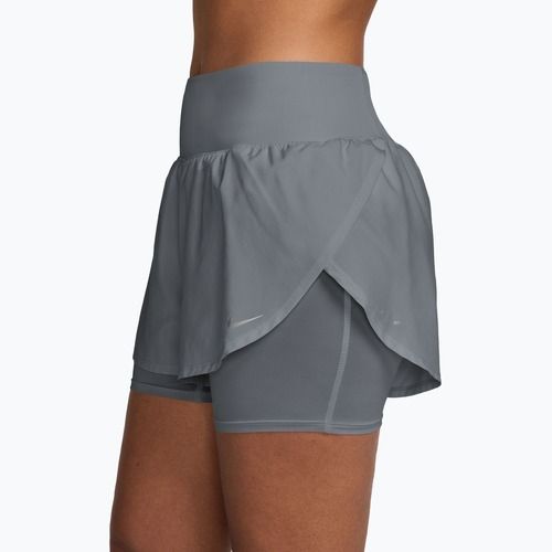 Pantaloncini da corsa da donna Nike Tempo Flow cool grey/cool grey