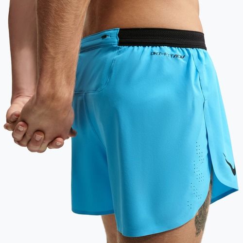Pantaloncini da corsa da uomo Nike AeroSwift light current blue/black