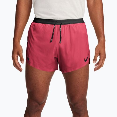 Pantaloncini da corsa da uomo Nike AeroSwift fusion red/black