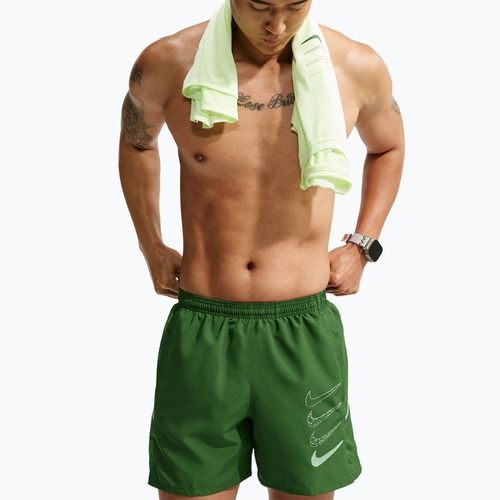 Pantaloncini da corsa da uomo Nike Miler forest green