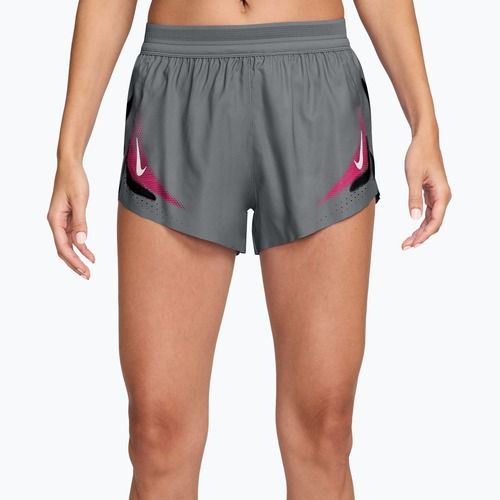Pantaloncini da corsa da donna Nike AeroSwift iron grey/white