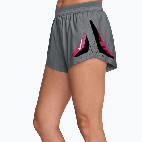 Pantaloncini da corsa da donna Nike AeroSwift iron grey/white