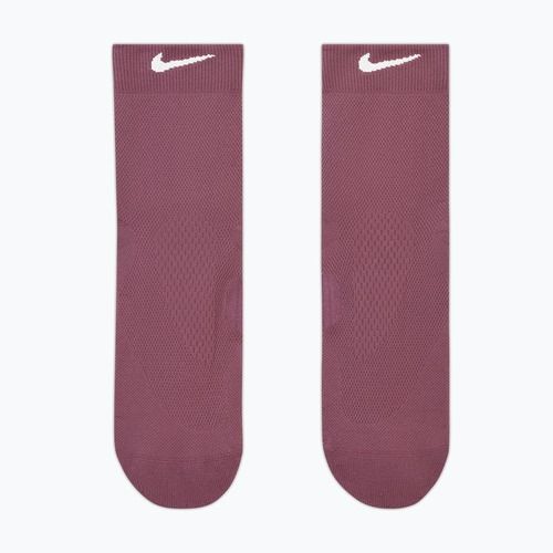 Calze Nike Run Midweight Micro Crew pink smoke/pink rise/white