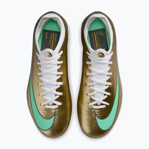 Scarpe da calcio bambino Nike Jr. Vapor 17 Pro "Kylian Mbappé" Metallic Gold/Green Glow