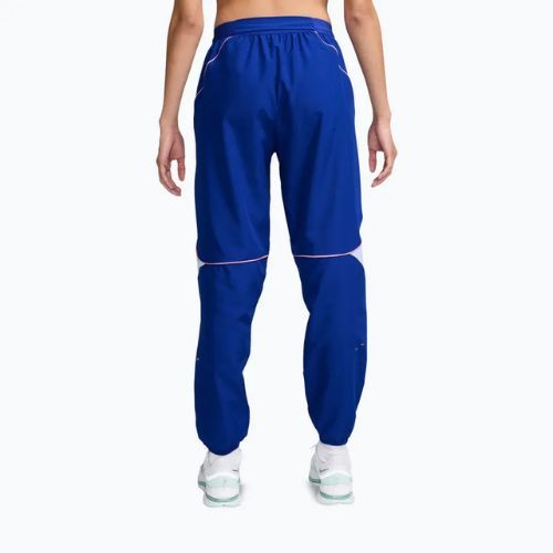 Pantaloni donna Nike Swoosh Dri-Fit old royal/football grey/pink rise