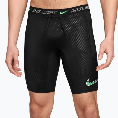 Pantaloncini da corsa da uomo Nike Stride black/illusion green
