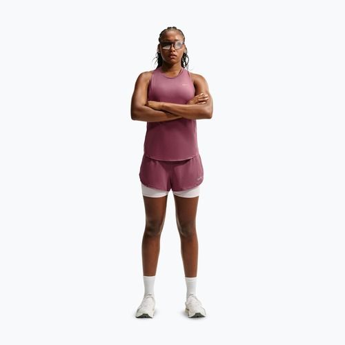 Pantaloncini da corsa da donna Nike Flow pink smoke