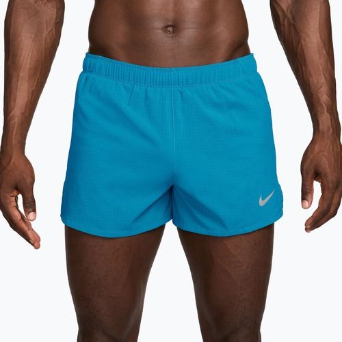 Pantaloncini da corsa da uomo Nike Fast light current blue/black