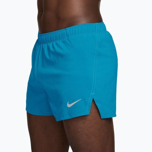 Pantaloncini da corsa da uomo Nike Fast light current blue/black