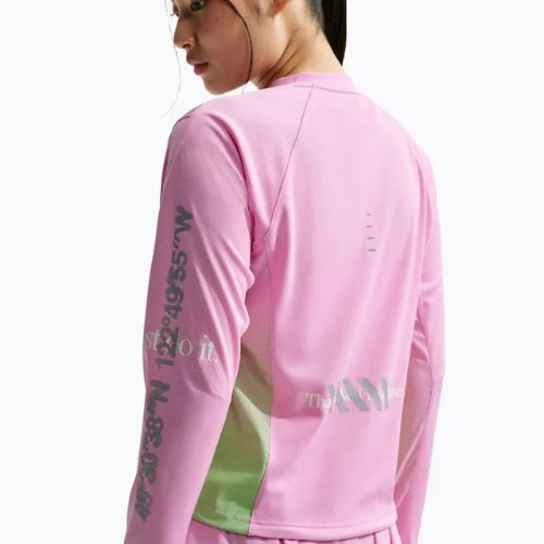 Longsleeve da running donna Nike Swift Jersey Top pink rise/illusion green