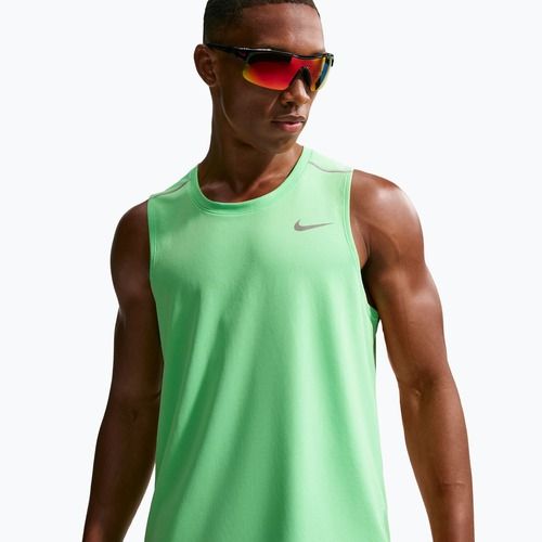 Maglia da corsa da uomo Nike Miler illusion green