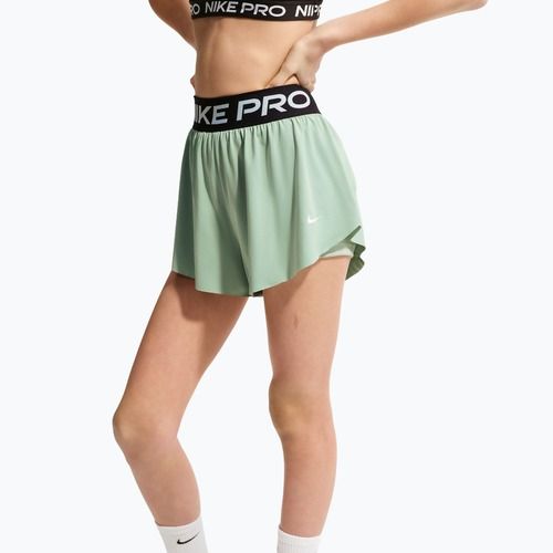Pantaloncini bambini Nike Pro Dri-Fit 2in1 steam/black/white