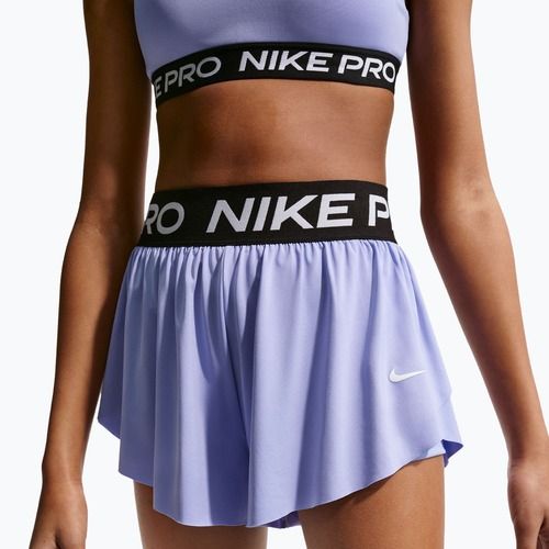 Pantaloncini bambini Nike Pro Dri-Fit 2in1 light thistle/black/white
