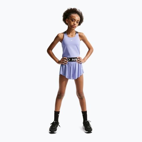 Pantaloncini bambini Nike Pro Dri-Fit 2in1 light thistle/black/white