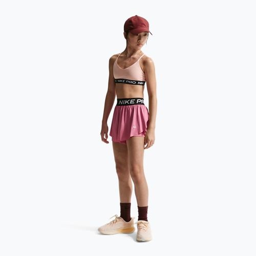 Pantaloncini bambini Nike Pro Dri-Fit 2in1 peony/black/white