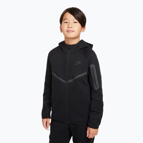 Felpa bambini Nike Sportswear Tech Fleece Full Zip black/black/black